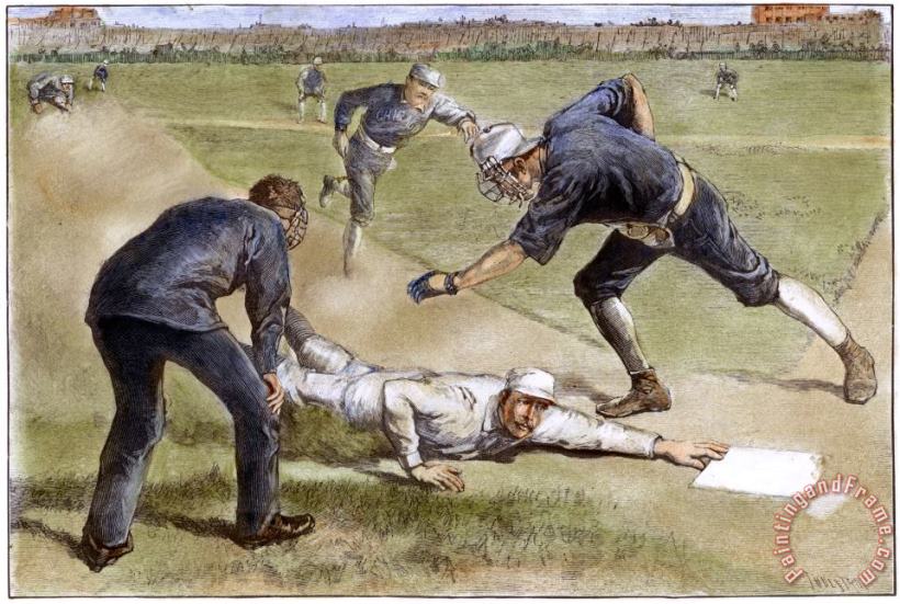 Baseball Game, 1885 painting - Others Baseball Game, 1885 Art Print