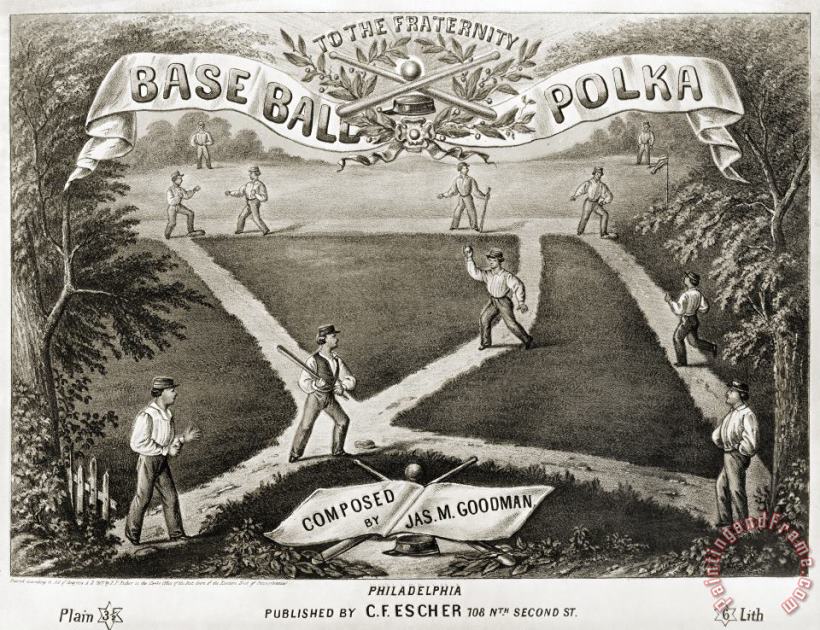Others Baseball Polka, 1867 Art Print
