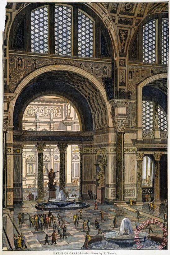 Baths Of Caracalla, Rome painting - Others Baths Of Caracalla, Rome Art Print