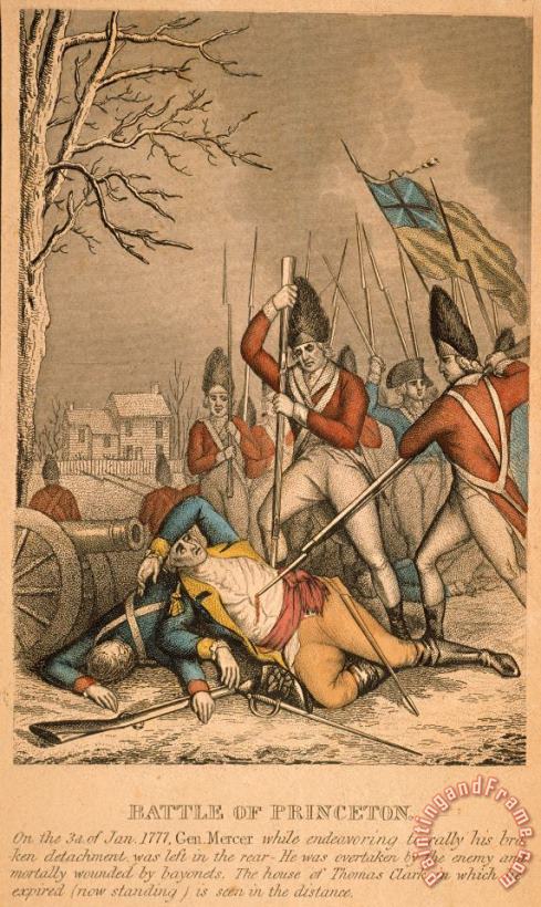 Battle Of Princeton, 1777 painting - Others Battle Of Princeton, 1777 Art Print