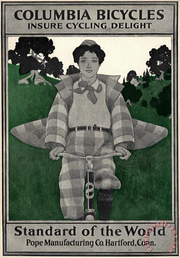 Bicycle Ad, 1896 painting - Others Bicycle Ad, 1896 Art Print