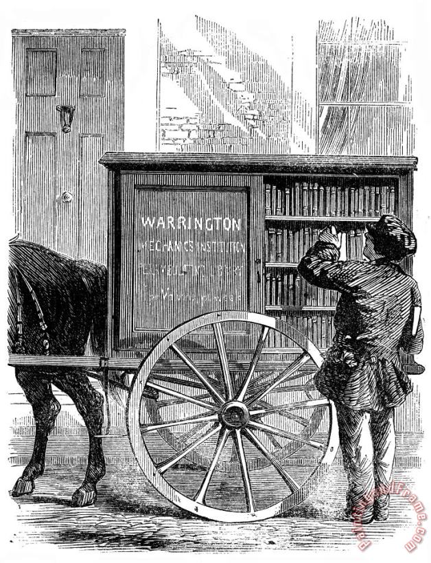 Bookmobile, 1860 painting - Others Bookmobile, 1860 Art Print