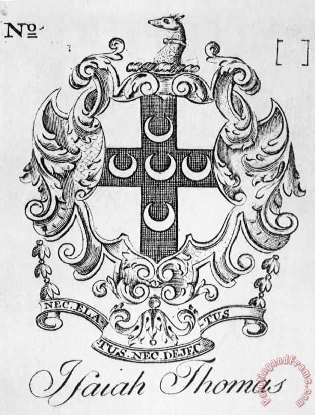BOOKPLATE, 18th CENTURY painting - Others BOOKPLATE, 18th CENTURY Art Print