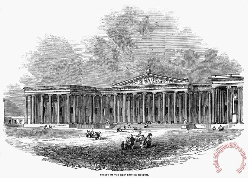 British Museum, 1845 painting - Others British Museum, 1845 Art Print