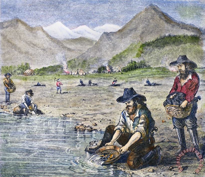 California Gold Rush painting - Others California Gold Rush Art Print California Gold Rush painting - Others California Gold Rush Art Print