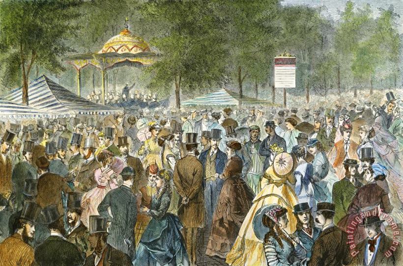 Central Park, Nyc, 1869 painting - Others Central Park, Nyc, 1869 Art Print