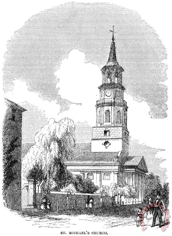Others Charleston: Church, 1857 Art Print