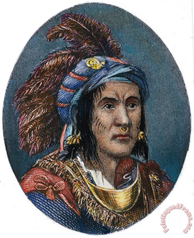 Others CHIEF PONTIAC (d.1769) Art Painting