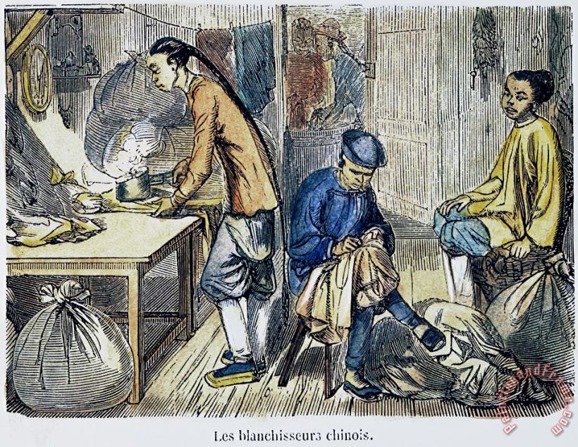 Others Chinese Immigrants, 1855 Art Print