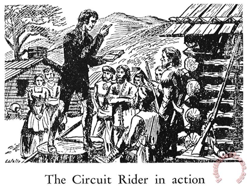 Others Circuit Rider Art Painting