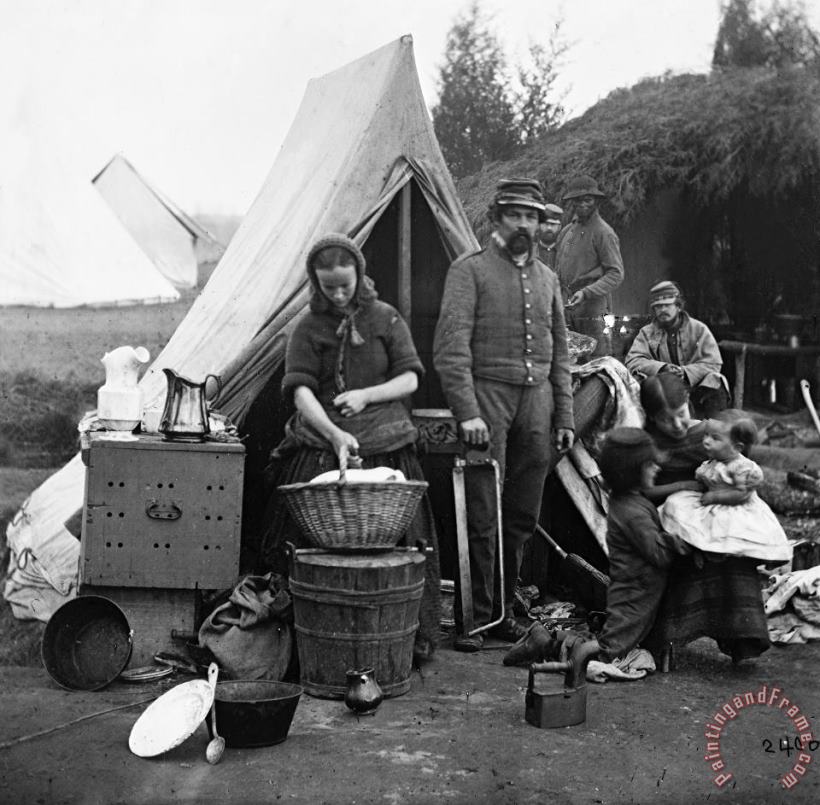 Others Civil War: Camp Life, 1861 Art Painting