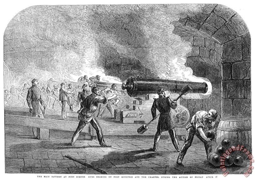 Others Civil War: Fort Sumter Art Painting