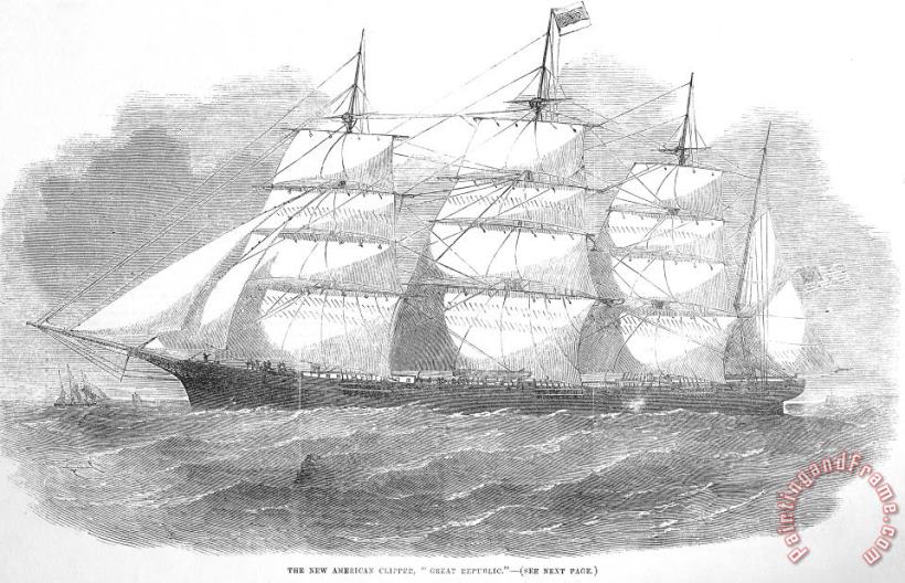Others Clipper Ship, 1855 Art Print