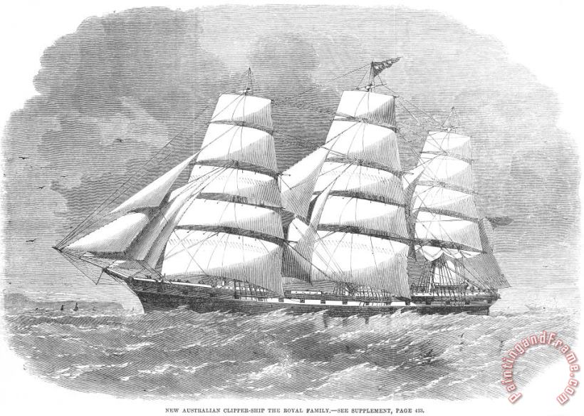 Others Clipper Ship, 1862 Art Painting