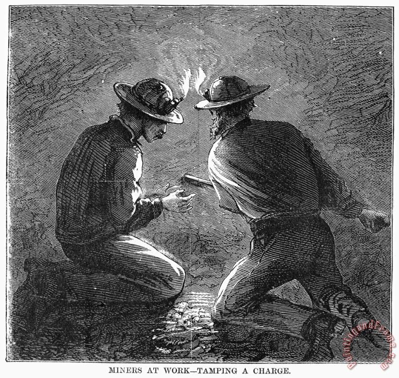 Others Coal Mining, 1869 Art Painting