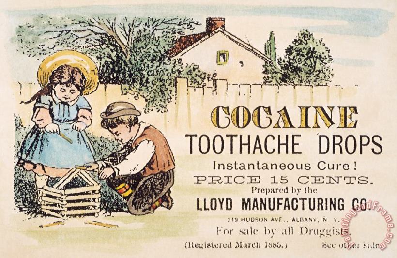 Others Cocaine Medicine Ad, 1885 Art Painting