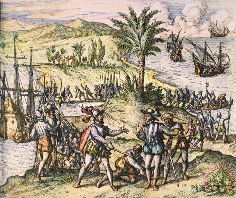 Others Columbus: Arrest, 1500 Art Print
