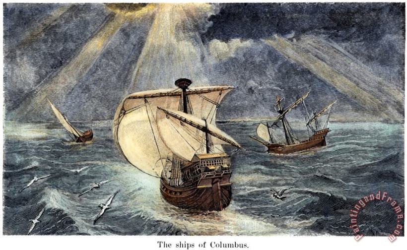 Others Columbus: Caravels Art Print