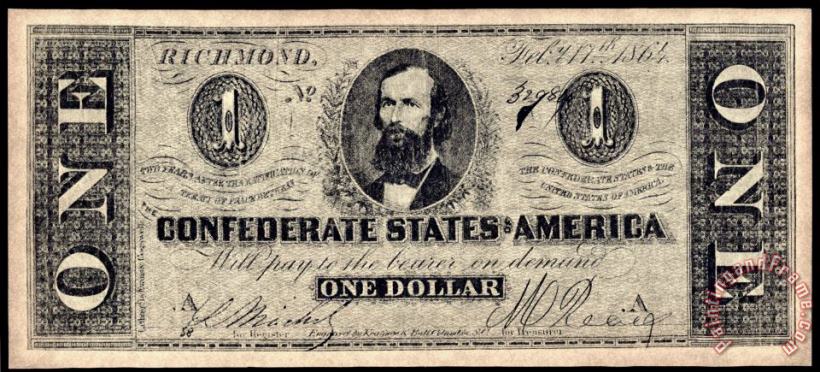 Others Confederate Banknote Art Print