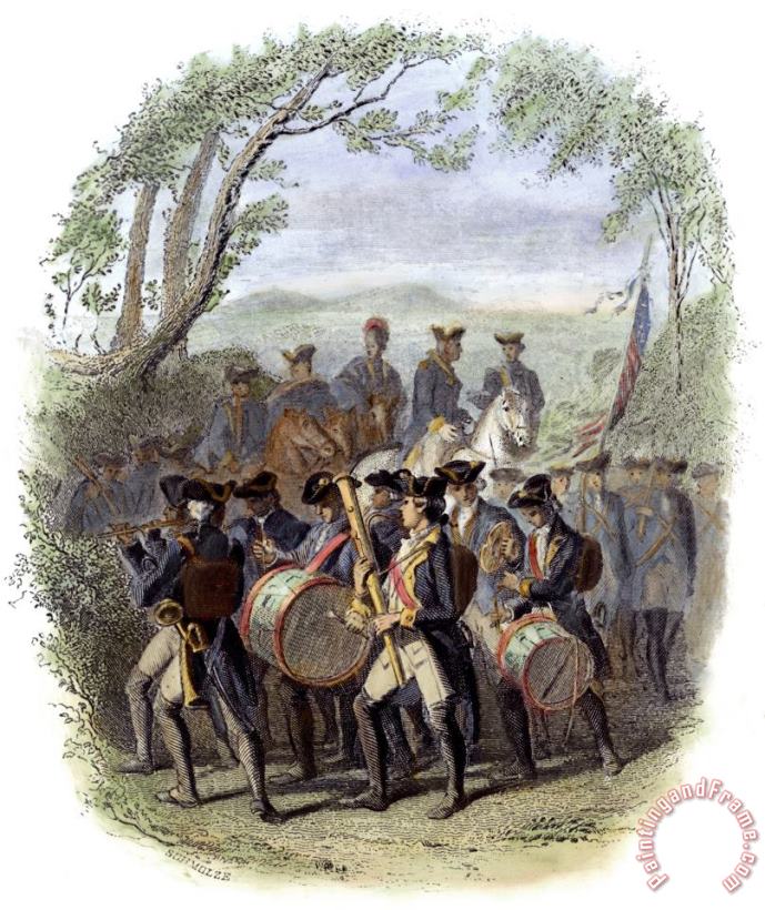 Continental Army Band painting - Others Continental Army Band Art Print
