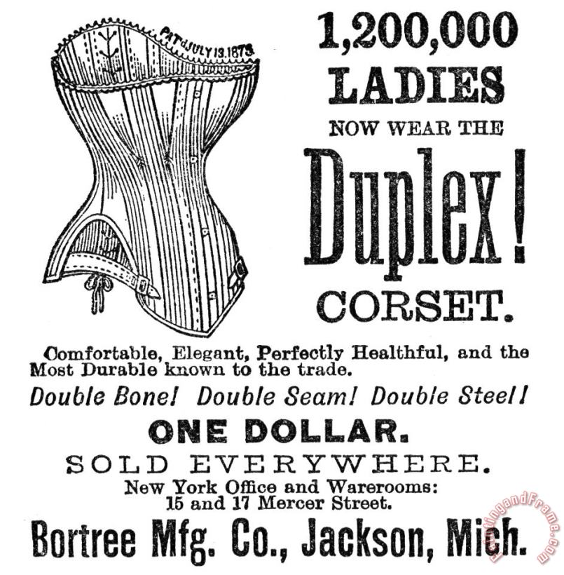 Others Corset Advertisement, 1887 Art Print