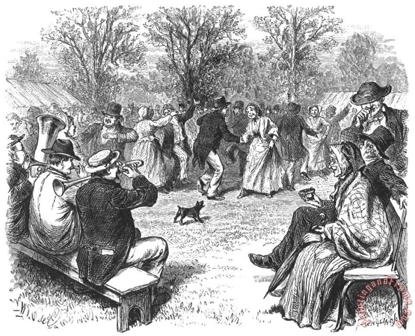 Others COUNTRY DANCE, c1870 Art Print