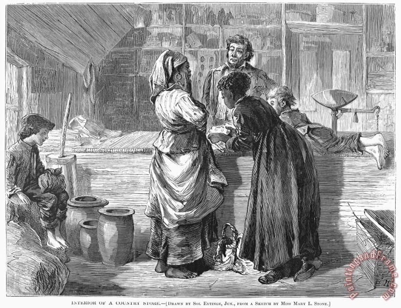 Others Country Store, 1872 Art Painting