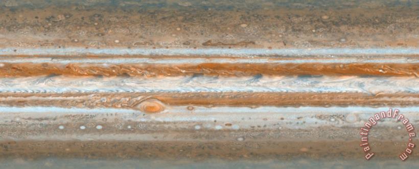 Others Cylindrical Projection Of Jupiter S Surface Art Print