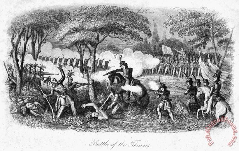 Death Of Tecumseh, 1813 painting - Others Death Of Tecumseh, 1813 Art Print