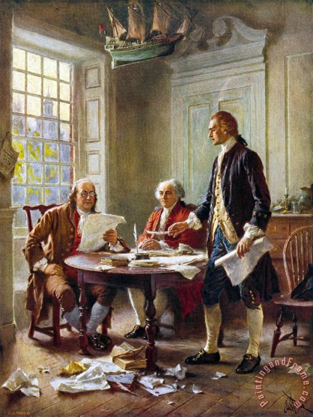 Declaration Committee painting - Others Declaration Committee Art Print