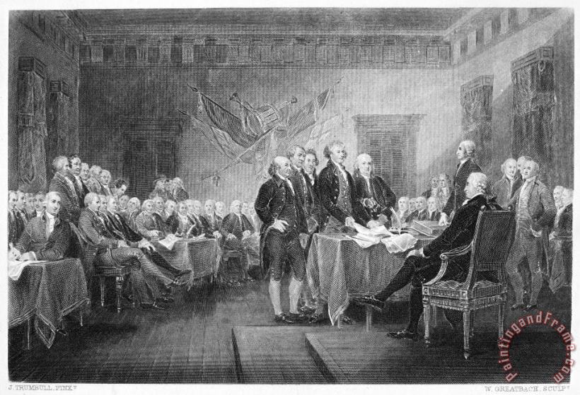 Others Declaration Of Independence Art Painting