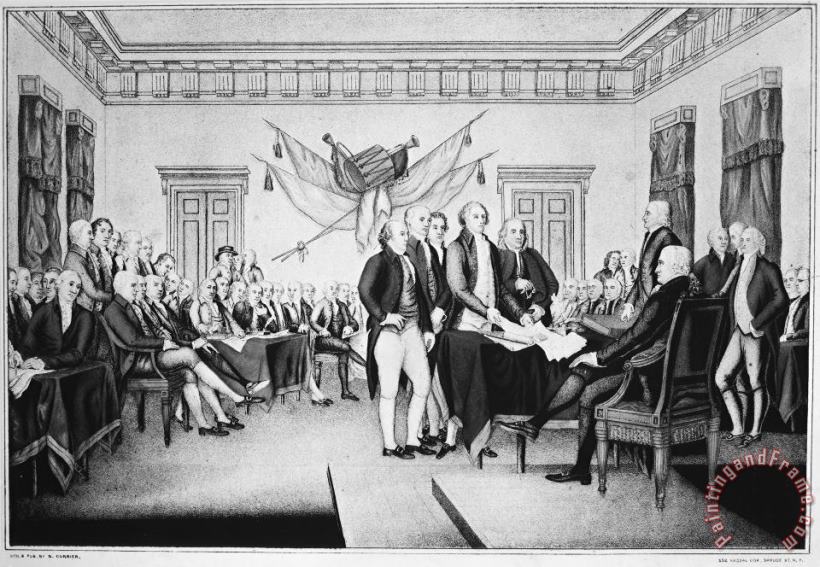 Declaration Of Independence painting - Others Declaration Of Independence Art Print