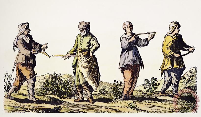 DIVINING ROD, 17th CENTURY painting - Others DIVINING ROD, 17th CENTURY Art Print