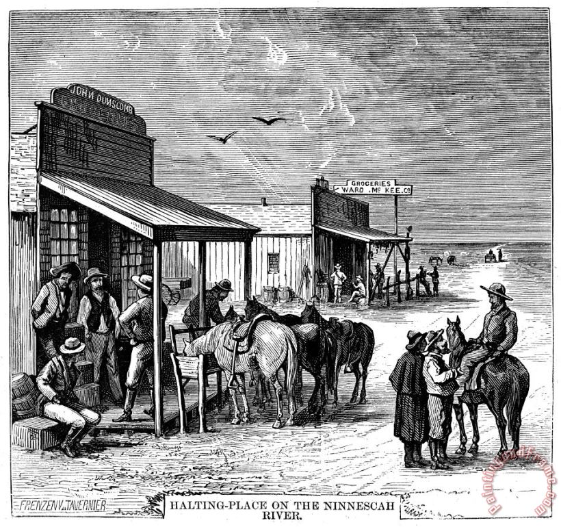 Emigrants In Kansas, 1874 painting - Others Emigrants In Kansas, 1874 Art Print