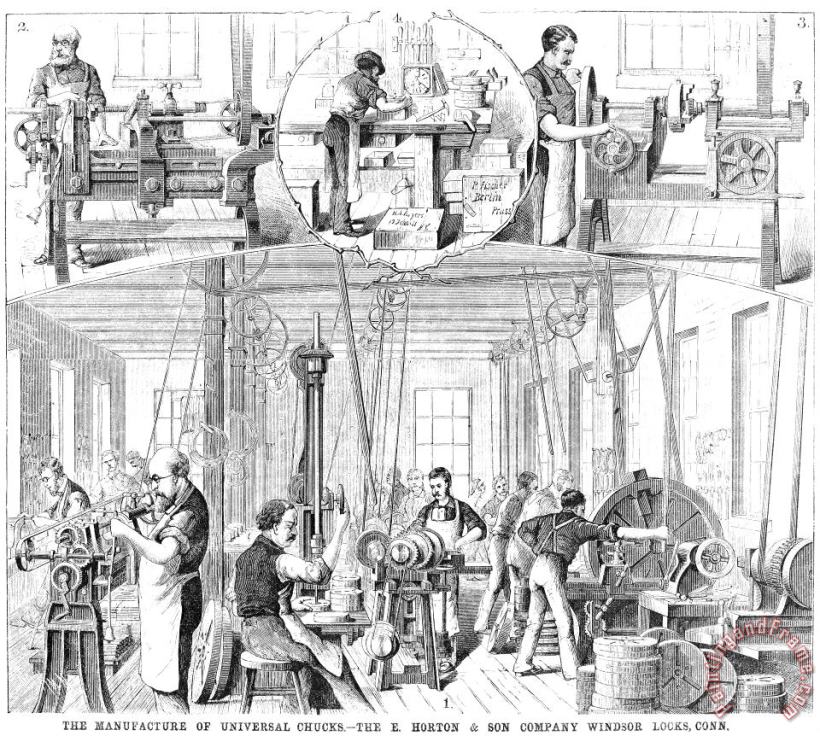 Factory Interior, 1880 painting - Others Factory Interior, 1880 Art Print