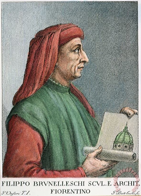 Others Filippo Brunelleschi Art Print