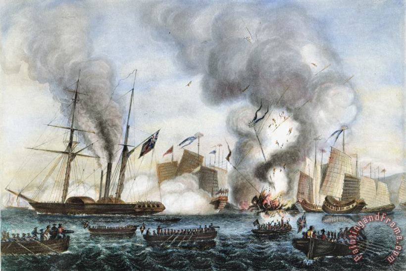 First Opium War, 1841 painting - Others First Opium War, 1841 Art Print