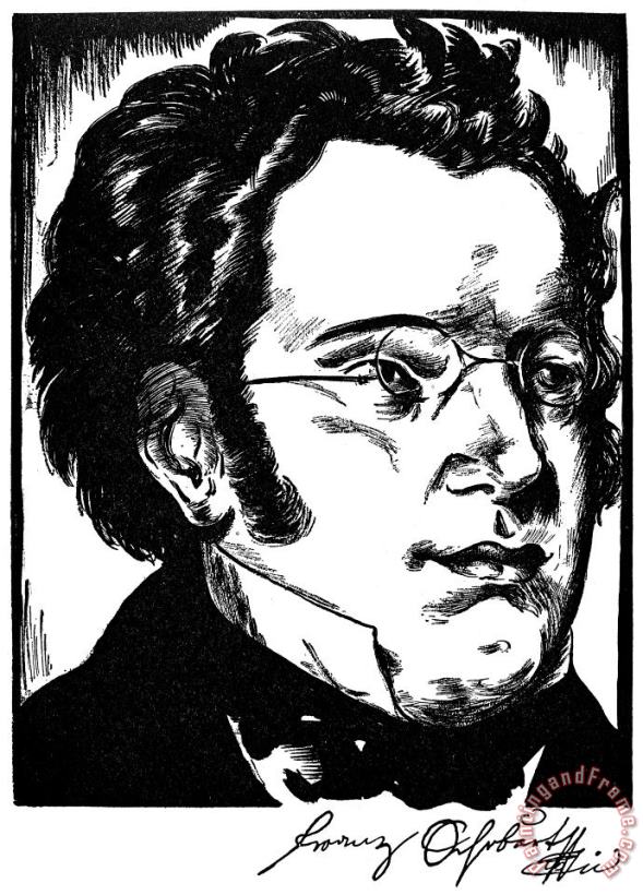 Others Franz Schubert (1797-1828) Art Print