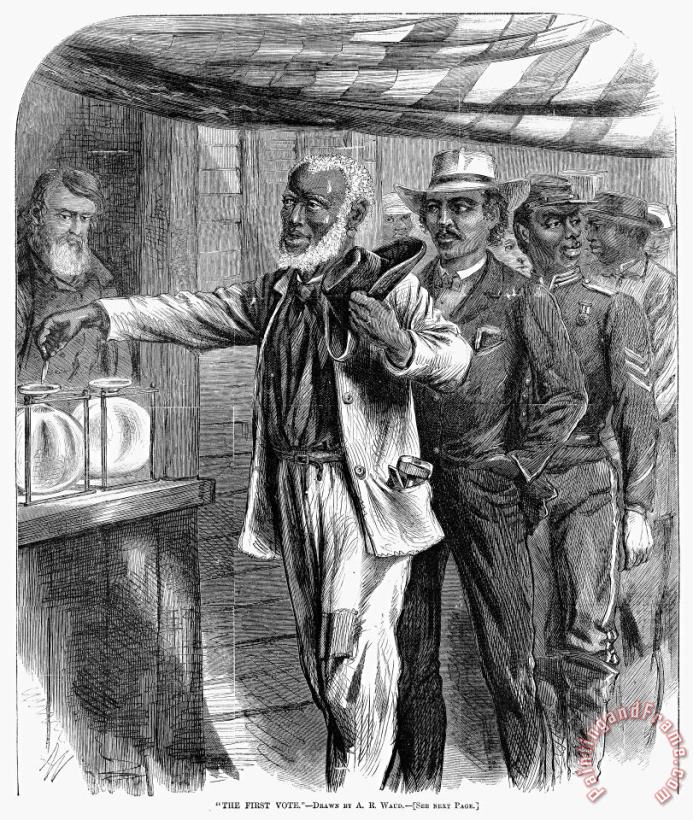Others Freedmen Voting, 1867 Art Print