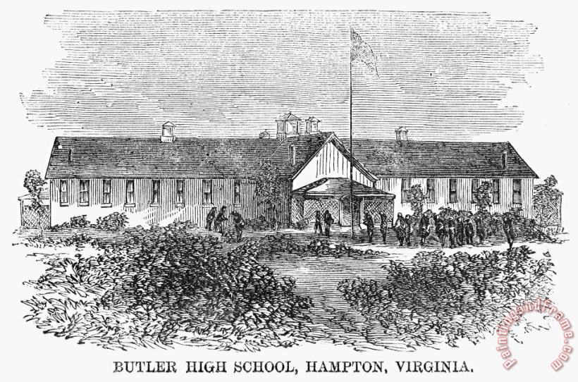 Freedmens School, 1868 painting - Others Freedmens School, 1868 Art Print