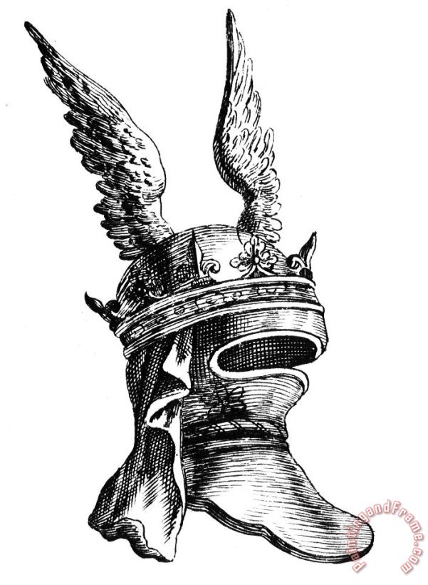 Others French Medieval Helmet Art Print