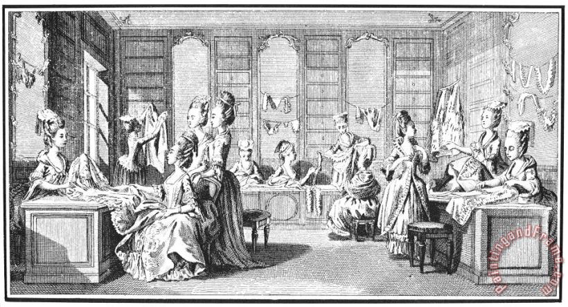 FRENCH SALON, 18th CENTURY painting - Others FRENCH SALON, 18th CENTURY Art Print