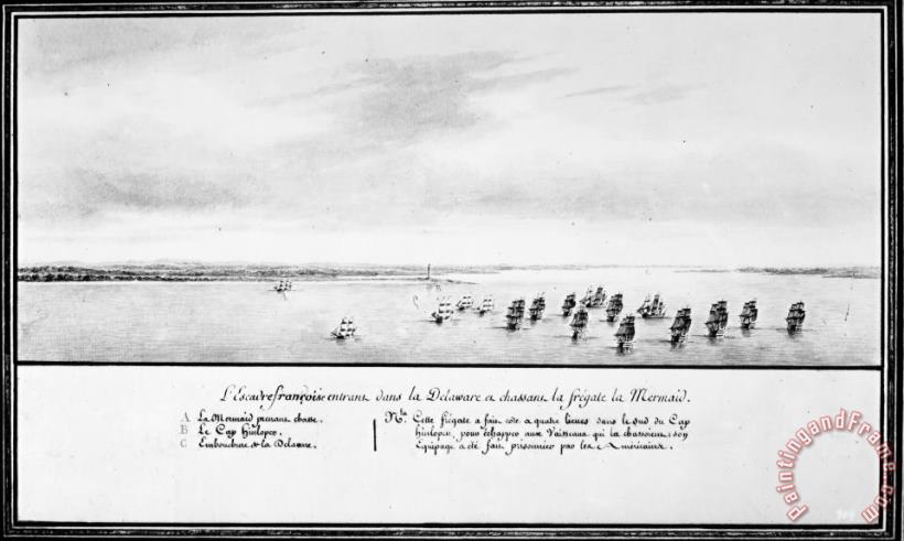 French Squadron, 1778 painting - Others French Squadron, 1778 Art Print