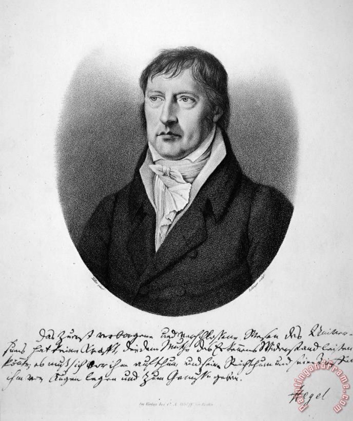 Others Georg Wilhelm Hegel Art Print