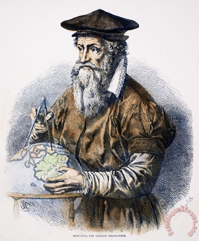 Others Gerhardus Mercator Art Painting