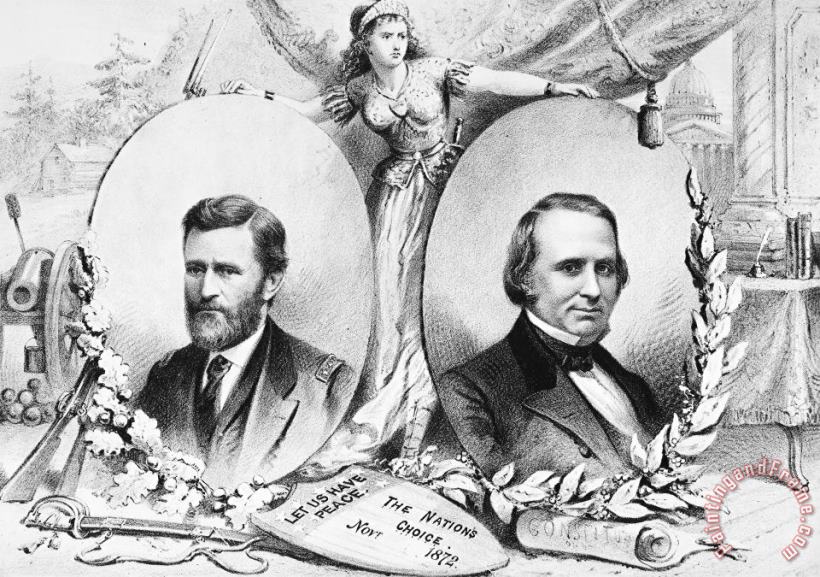 Grant: Election Of 1872 painting - Others Grant: Election Of 1872 Art Print