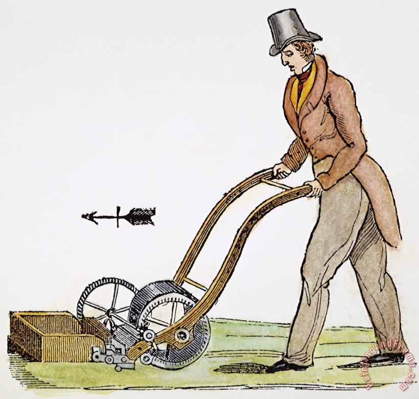 Grass Mowing Machine, 1830 painting - Others Grass Mowing Machine, 1830 Art Print