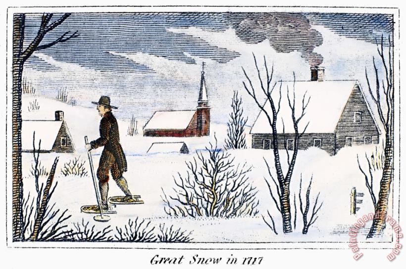 Others Great Snow Of 1717 Art Painting