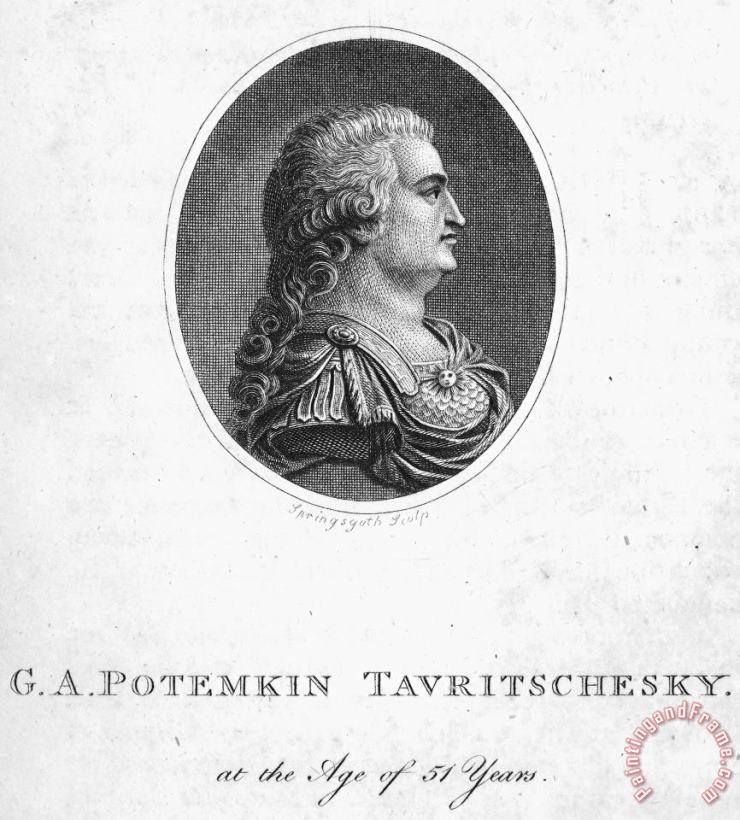 Grigori Potemkin (1739-1791) painting - Others Grigori Potemkin (1739-1791) Art Print