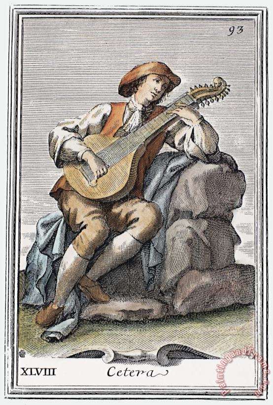 Guitar: Cittern, 1723 painting - Others Guitar: Cittern, 1723 Art Print